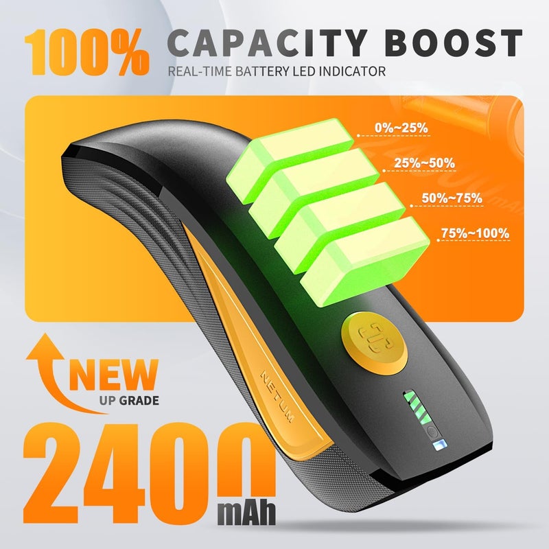 NETUM CS7501 QR Code Scanner – Upgraded Bluetooth Barcode Scanner, Mini Portable 1D & 2D Barcode Reader for Inventory Management, Cordless Image Scanner for Tablets, Android, iOS, PC, and POS Systems - Image 5